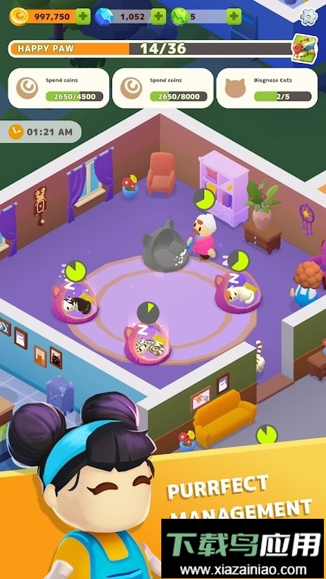 闲置宠物收容所无限金币钻石版最新版截图1