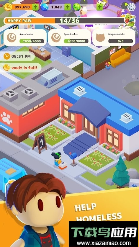 闲置宠物收容所无限金币钻石版最新版截图2