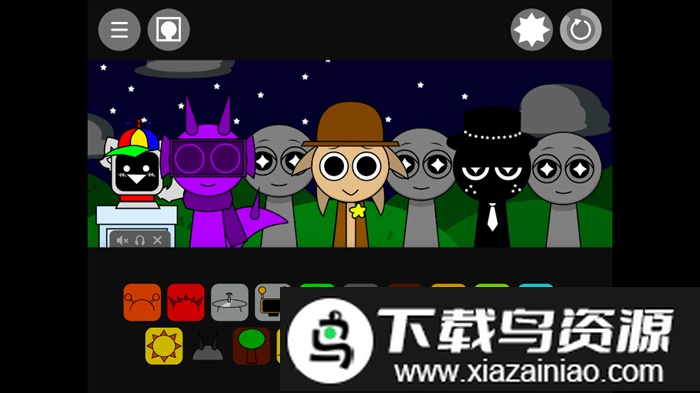 节奏盒子sprunki黑夜模式模组截图1