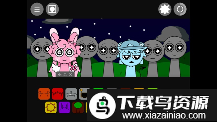 节奏盒子sprunki黑夜模式模组截图2