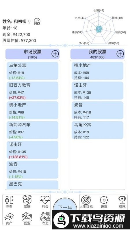 模拟炒股人生游戏截图3