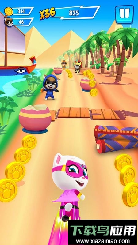 汤姆猫英雄跑酷无限金币钻石版最新版截图1