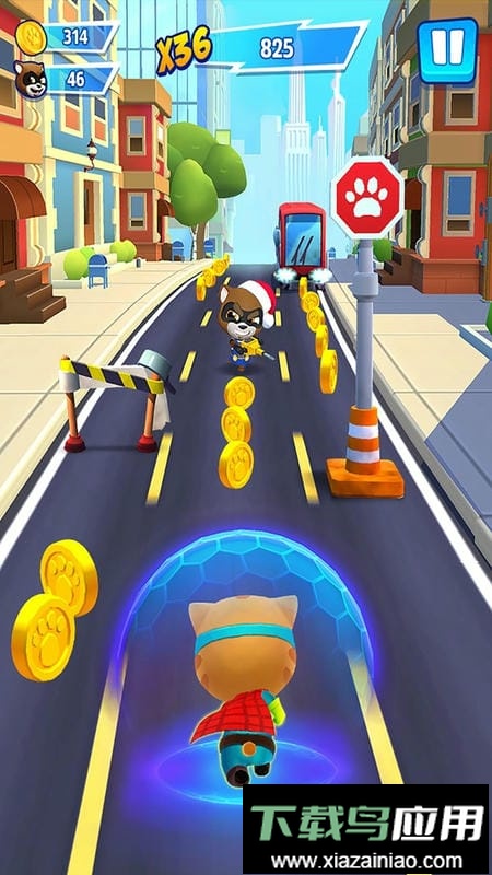 汤姆猫英雄跑酷无限金币钻石版最新版截图3