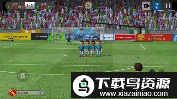职业踢足球游戏截图2
