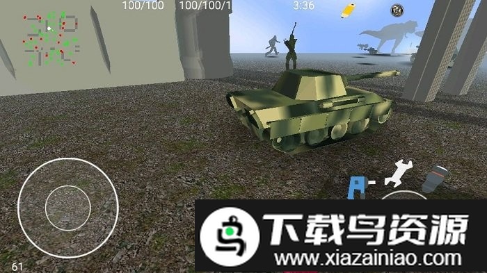 坦克大战暴龙游戏(tank vs t-rex)截图2