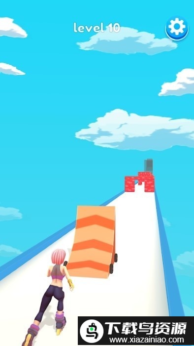 翻滚轮滑坡道游戏截图1