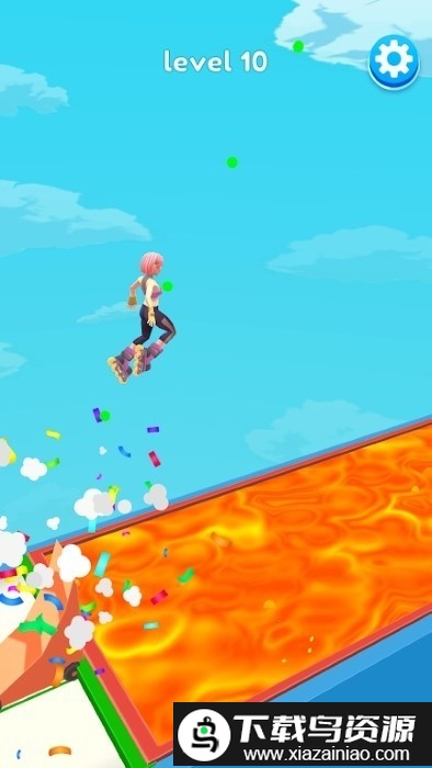 翻滚轮滑坡道游戏截图2