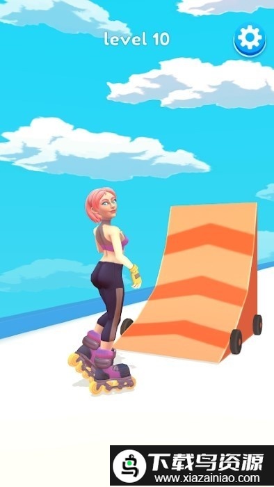 翻滚轮滑坡道游戏截图4