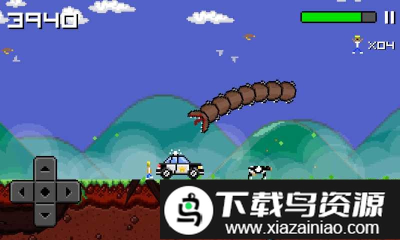 像素死亡蠕虫游戏截图1