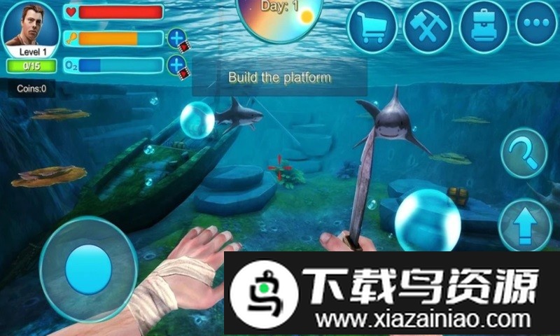 木筏深海探险游戏截图2