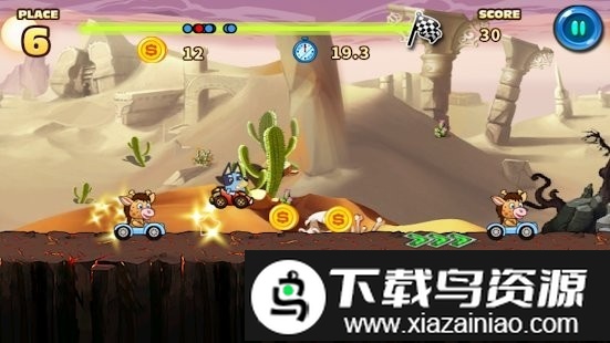 蓝狗汽车游戏(bluey dog racing)截图2