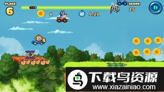 蓝狗汽车游戏(bluey dog racing)截图3