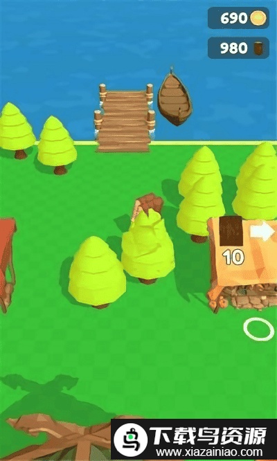 岛屿伐木工小游戏截图2