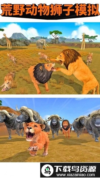 荒野动物狮子模拟游戏截图1