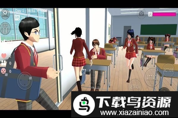 233乐园樱花校园模拟器2024最新版截图3