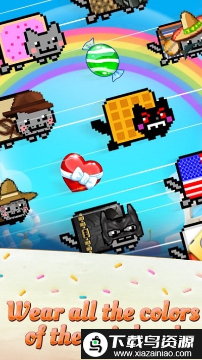 彩虹猫糖果比赛游戏截图2