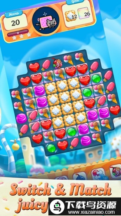 彩虹猫糖果比赛游戏截图5