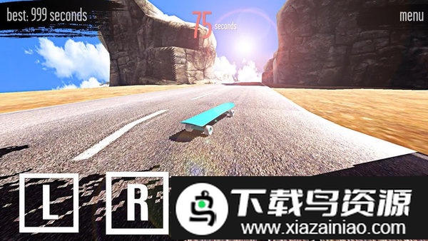 下坡滑板游戏截图1