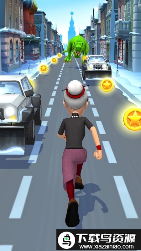 愤怒的奶奶跑酷游戏截图2