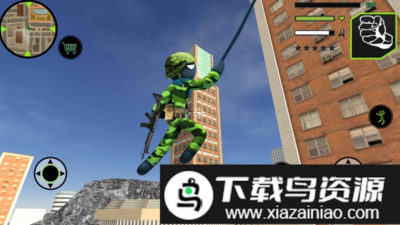 美军火柴人绳索英雄最新版截图2