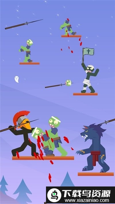火柴人投掷游戏截图1