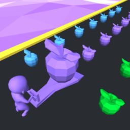 彩色苹果方块游戏