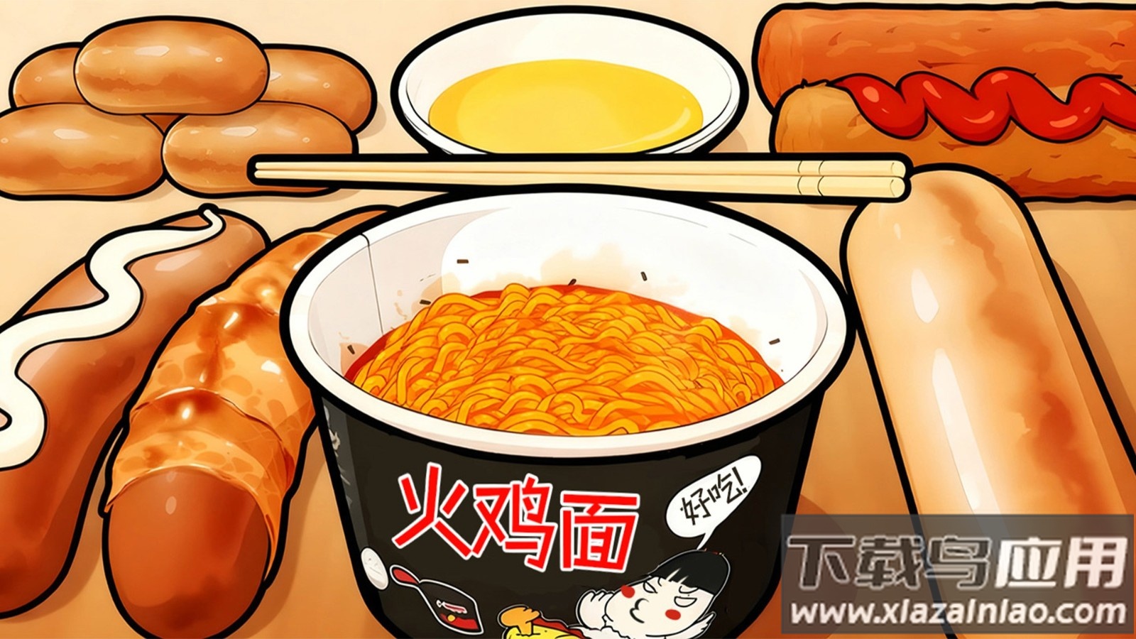 老爱火鸡面游戏截图4