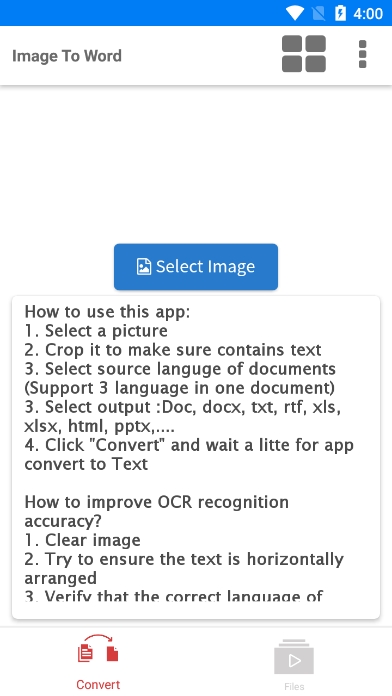 Photo to Word Converter(照片转文字)手机版截图4