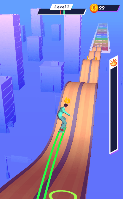 滑板冲刺3D最新免费游戏截图1