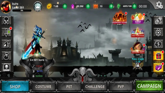 stickman legends内置菜单修改器截图4