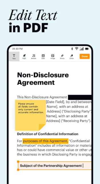 pdfFiller编辑器专业版截图1