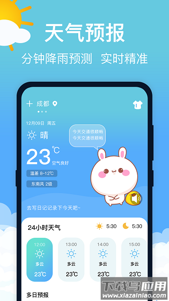 萌兔天气预报app最新版截图1